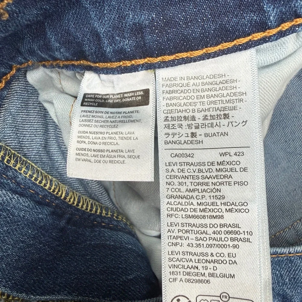 Levis 511 Slim Fit Jeans Mens 32x32 Blue Medium Wash Denim Pants 04511-6000